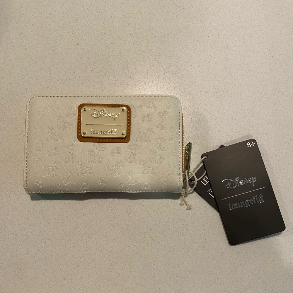 NWT Loungefly Disney Lady & the Tramp Zip Around Wallet